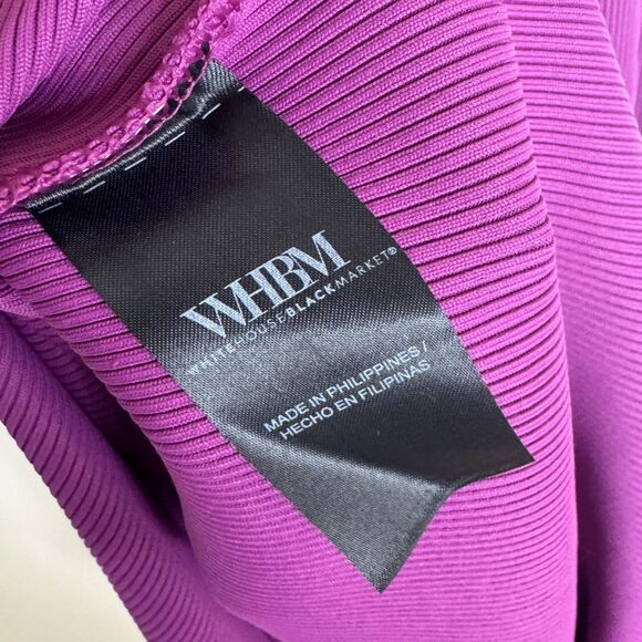 White House Black Market Dress Womens Large baie Rib Knit Sleeveless Midi NWOT - Picture 12 of 13